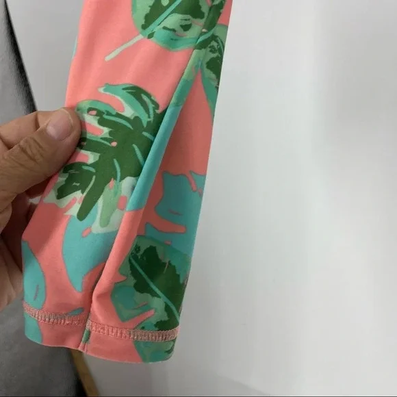 Crewcuts long sleeved one piece rash guard one piece 14 Monstera leaves - Picture 4 of 4